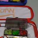 Kids Fishing Pole, Telescopic Fishing Rod, Toddler Collapsible Fishing Rod and Reel Combo with Tackle Box, Fishing Line, Bobber, and Soft Lures for Boy, Girl, Youth, Beginner, Over 4 Years Old (red+blue)