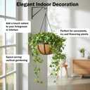 4 Pack 14 Inch Round Hanging Basket with Coco Liners， Metal Hanging Baskets for Plants Outdoor， Hanging Planter with Chain Garden Products for Outdoor, Porch, Lawn, Garden