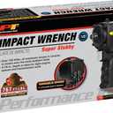 Performance Tool M632 1/2-Inch Drive Super Stubby Air Impact Wrench - Compact, High-Torque, Low Vibration for Tight Spaces & Heavy-Duty Use