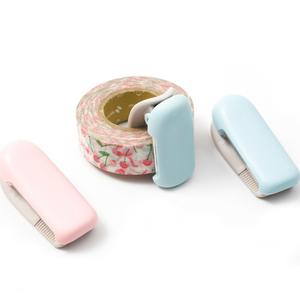 Washi Tape Cutter Set of 5, Mini Tape Dispenser, Portable Masking Tape Cutting Tool, Cute Washi Cutter Clip for Home Office School (Random Color)
