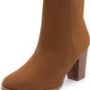 DREAM PAIRS Women's Ankle Boots Chunky Block Heel Booties (8)