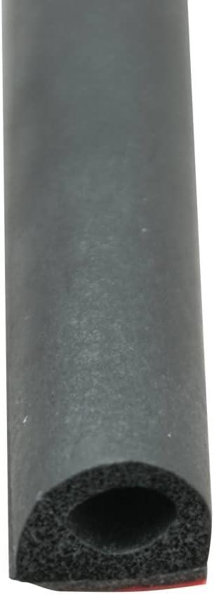 AP Products 018-224 Black 1/2" x 3/8" Rubber D-Seal with Tape