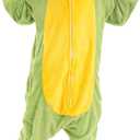 Animal Onesie Costume for Kids Halloween Costumes for Girls Boys Cosplay Outfit Green Snake (9-10 Years)