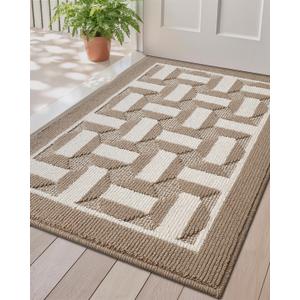 LUMI Washable Indoor Entrance Doormat 32x48, Absorbent Quick-Dry Dirt Trapper Mats for Dogs, Rubber Backing Non-Slip Low Profile Entryway Door Mat for High Traffic, Taupe LUMI Washable Indoor Entrance Doormat 32x48, Absorbent Quick-Dry Dirt Trapper Mats for Dogs, Rubber Backing Non-Slip Low Profile Entryway Door Mat for High Traffic, Taupe