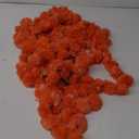 AVADOR® Set of 5 Artificial Flower Garland Strings for Special Occasions | Home Puja | Home Decor | Diwali Decor | House Warmings | Indian Wedding Celebration (Orange D2)