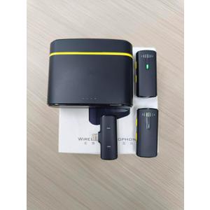 MAYBESTA Wireless Lavalier Lapel Microphone for iPhone with Charging Case for Video Recording MAYBESTA Wireless Lavalier Lapel Microphone for iPhone with Charging Case for Video Recording