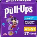 Pull-Ups Boys' Potty Training Pants, Size 4T-5T Training Underwear (38-50 lbs), 17 Count