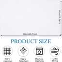 Moukeren 72 Pack White Salon Hand Towels Microfiber Absorbent Resistant 16 x 27" Hair Hand Towels Bulk Quick Dry for Salon Facial Beauty Care Gym Spa Hotel, Small