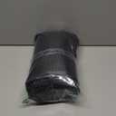 Gray Waffle Split Shower Curtain for Bath Transfer Benches, Polyester Fabric Bathroom Blackout Cloth with 2 Vertical Slits Designed, No Hooks Bath Curtain, 71 x 74inch