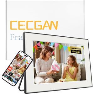 10.6 Inch 64GB Digital Photo Frame ,100%sRGB Gorgeous 1920x1280IPS Resolution, Touch Screen, WiFi 6&5G Frameo App for Instant Photo & Video Sharing Anywhere, Supports SD Card & USB Upload, Auto Rotate