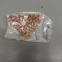 Hillban Dog Chain Gold-Plated Diamond Collar with Heart Rhinestones Jewelry Pet ID Tag Chain Bling Puppy Collar with Personalized Name Tag for Small Medium Large Dog Cat(Rose Gold, 14 Inch)