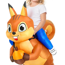 Squirrel Costume Inflatable Costume Kids Blow Up Ride On Halloween Costume M