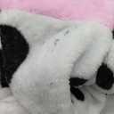 Adult Onesie Pajamas Animal One Piece Costume Halloween Cosplay for Women Men (Large, Pink Cow)