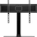 Universal Swivel TV Stand Base Table Top TV Stand for 32-75 Inch TVs 60 Degree Swivel, 12 Height Adjustable Monitor Mount Stand, Max VESA 600x400mm,Holds up to 99lbs TS204