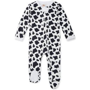 UNIFACO Baby Girls Boys Footed Pajamas One-Piece Sleeper Snug Fit Sleep and Play Zip Front Footie Romper 0-12 Month