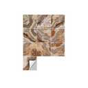 Lukery 20 Sheets Peel and Stick Tile Waterproof Backsplash for Kitchen Gilt Tile Stickers Self-Adhesive Floor Tile PVC Wall Tile DIY Tile Decals (7.87x7.87,Gray Gold)