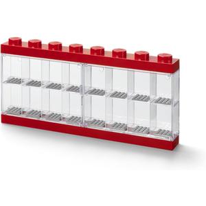 Lego Minifigure Display Case 16 Red, Large (8 Stud)