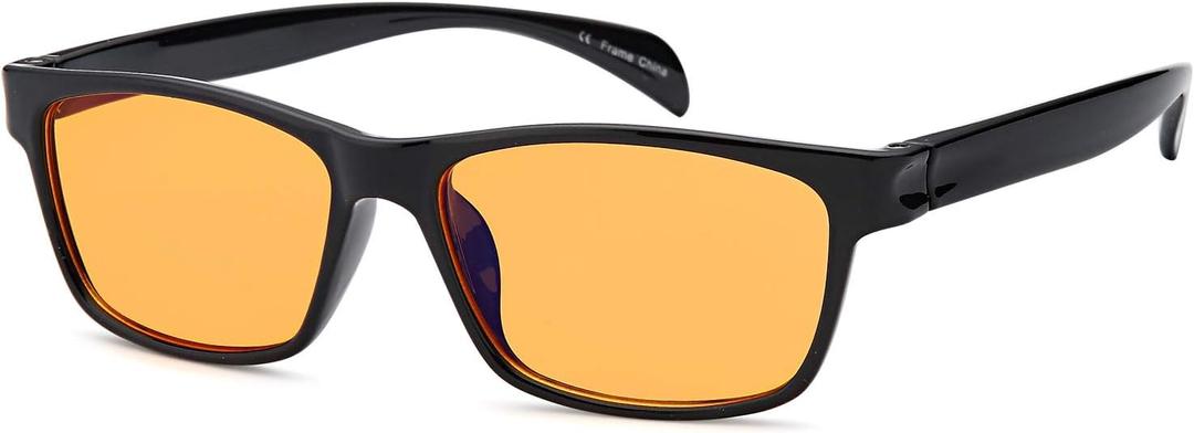 GAMMA RAY OPTICS Blue Light Blocking Glasses Orange Tint (1.50x)