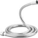 PureHaven 59" Metal Longlife Shower Hose, Replacement for Grohe 28143000, Durable Metal Construction, Starlight Chrome