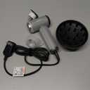 SUPGALIY Dual Voltage Hair Dryer, High-Speed Ionic Blow Dryer for Fast Drying, Travel Compact Hair Blow Dryer with Magnetic Curly Diffuser for Home, Portable Hairdryer International 100-240V (Grey)