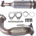 Front Flex Pipe & Catalytic Converter 16299 52349 Replacement for Honda Accord 2.4L 2003 2004 2005 2006 2007 AKWH