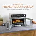 Ninja French Door Premier Air Fry Oven with Cutting Board, Steel, FO103, 16.53" L x 15.79" W x 13.48" H