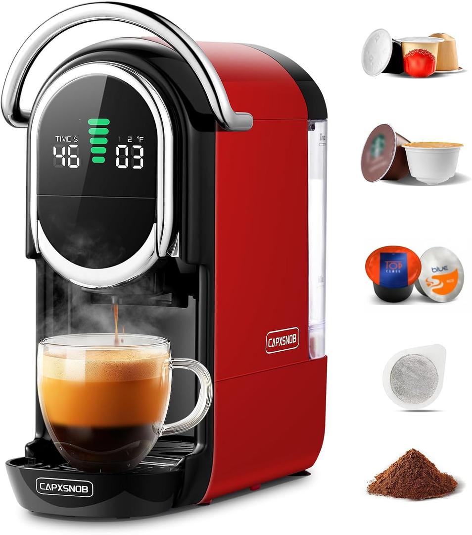 Magician1 Mini 5 in 1 Multi-Pod Espresso Machine for Coffee Pods & Grounds
