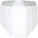TahoeBay Blank Beer Can Cooler Sleeves (12-Pack) Bulk Sublimation Blanks for Vinyl Plain Soft Foam Can Sleeves Coolers for Soda Cans & Bottles Black, White, Assorted Solid Color (White)