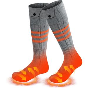 Heated Socks, APP Control Electric Heated Socks for Men Women, Rechargeable Battery Powered Warm Socks, Washable Thermal Socks Foot Warmer for Winter Hunting Skiing Hiking Camping