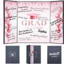 Pink Graduation Party Decorations Class of 2026 - Extra Large 22" x 14" Graduation Guest Book to Sign Signature Board for Graduation Gifts Congrats Grad Party Favors Supplies Decor Keepsake
