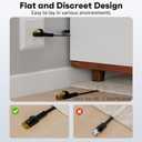 Flat Cat6 Outdoor Ethernet Cable 75 FT, Double Jacket (PVC+LLDPE) for Outdoor & Indoor, OFC Oxygen-Free Copper, Waterproof, Direct Burial, UV Resistance, PoE, Network, Internet, Ultra Slim Cable