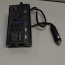 Car Power Inverter 120W DC 12V 24V to AC 110V Car Charger Adapter with 3 AC Outlets Dual Cigarette Lighter 4 USB Ports Charger Quick Charging 3.0 for Phones Tablets Laptops Kindle (Black) : Automotive