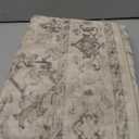 jinchan 3x5 Machine Washable Area Rugs for Entryway - Distressed Vintage Floral Ultra-Thin Low-Pile Soft Non-Shedding Indoor Floor Carpet for Kitchen Bedroom Entrance Laundry Living Room(3x5ft, Taupe)