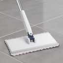 Snap Grip Mini Mop with 6 Washable Pads, Zero-Touch Flat Floor Mop for Wall