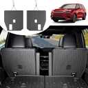 HOUCLEMIC Second Row Backrest Mat for 2024 2025 Lexus TX 6 Seater, 2nd Kick Mats for 2024 2025 Grand Highlander Accessories 7 Seater