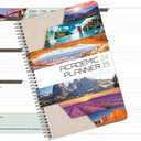 Dated High School Student Planner 2024-2025 Academic School Year, Small (5.5" by 8.5") Block Style Datebook with Campus Cover