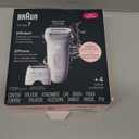 Braun Epilator Silk-pil 7, Hair Removal Device, Women Shaver & Trimmer, Wet and Dry, Wide Head, Includes Shaver Head and Trimmer Comb, SE7-041, Silver