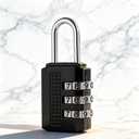 Digit Lock With Keys, Black