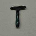 Carpet Restoration, Carpet Rake, Carpet Groomer Rake, Shag Rug Rake, Hair Cleaner Suitable for Rug and Carpet Undercoat Rake Comb, Slicone Handle Deshedding Brush for Dogs (Green)