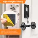 LOCKA Adhesive Mount for Ring/Other Battery Doorbell (2024 Release), No Drilling Camera Door Mounting Holder Bracket Accessories for Apartments Office Houses