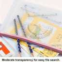 2 x Mesh Zipper Pouch Bag, A3 Zipper File Bag for Organizing Storage, Waterproof, Pink, 17" x 12"/44cm x 32cm