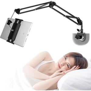 Awlbstruse Tablet Stand Phone Holder for Bed, iPad Holder for Desk, Headboard, Bedside, Table, Compatible with iPhone iPad Kindle or Other 4.5-13" Screen Device