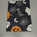 XCHI Boo Spooky Ghost Pumpkin Halloween Table Runner Burlap Table Decoration for Home Kitchen Dining Dinner Indoor Holiday Farmhouse Decor 13x48 Inch