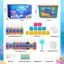 Magic Water Elf Toy Crafts Kits with Tablecloth for Kids - Squishy Maker Aqua Fairy Water Gel Kit with 14 Magic Gels+12 Molds DIY Water Pets Christmas Craft Gifts for Kids Boys Girls Ages 5-12