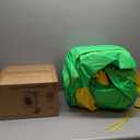 Inflatable Bounce House with Slide, 107x106x80 Inch, Jumping Castle with Blower and Ball Pool, Basketball Game