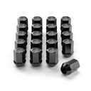 14x1.5 Wheel Lug Nuts for Ram 1500 Wrangler JL Grand Cherokee, 20pcs M14x1.5 OEM Factory Style Large Acorn Seat Lug Nuts, 7/8" Hex 60 Degree Conical Seat Black Finish Replace 611-330