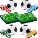 2 x Soccer Party Decoration Balloon Set,Soccer Ball/Football Sneaker Shoes Foil Balloons For Kids Soccer Birthday Party Decor/Game Day/World cup party Supplies