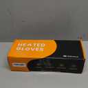 Heated Gloves for Men Women, Rechargeable Battery Powered, Waterproof Windproof Thermal Touchscreen Heating Gloves for Skiing, Riding, Hiking (L)