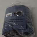 ChrisDowa Room Divider Curtain 90 Inches Long, Wide Blackout Sliding Door Curtain for Bedroom, Room Darkening Privacy Window Curtain for Patio Door (1 Panel Set, Stone Blue, 100 x 90 Inch)