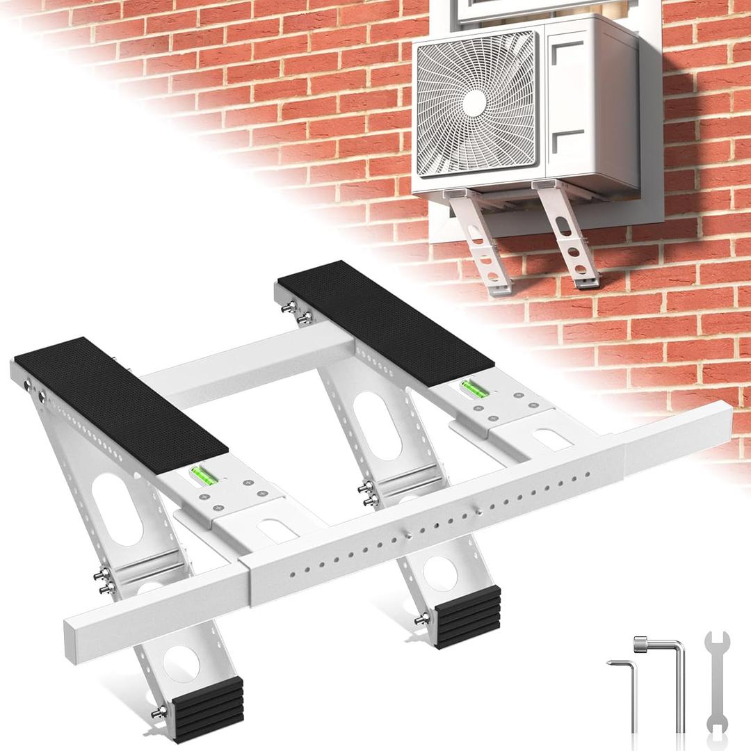 Window AC Bracket Air Conditioner Support Bracket No Drilling Heavy Duty AC Brackets for Windows Fit Single and Double-Hung Windows Hold Up to 220lbs